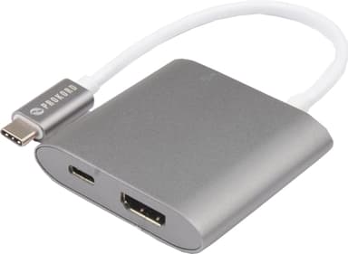 Prokord USB-C Adapter Premium HDMI 4K USB-C Hann HDMI USB USB-C Hunn Sølv