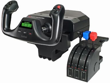 Logitech Flight Yoke System Zwart