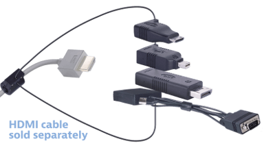 Liberty Av Solutions Liberty Av Digitalinx Adapter Ring - Dl-Ar5245 DisplayPort DisplayPort Mini HDMI Mini Hunn HDMI Hann Svart