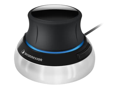 3DConnexion SpaceMouse Compact Kablet 3D-mus Svart Sølv