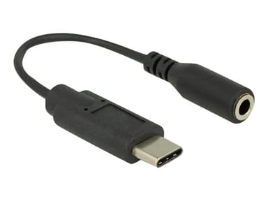 Delock Audioadapter 0.14m 24 pin USB-C Hann Mini-phone stereo 3.5 mm Hunn