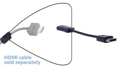 Liberty Av Solutions HDMI Adapter Ring - Dl-AR498 DisplayPort HDMI-tyyppi A (vakio) Musta