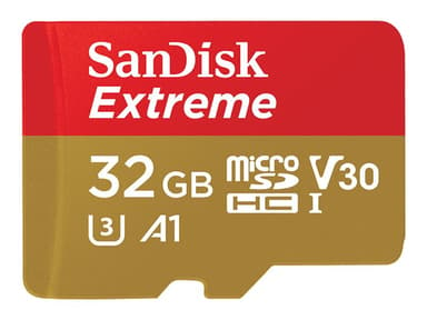 SanDisk Extreme 32GB microSDHC UHS-I minneskort