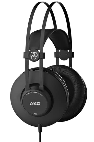 AKG K52 Hörlurar 3,5 mm kontakt Stereo Svart