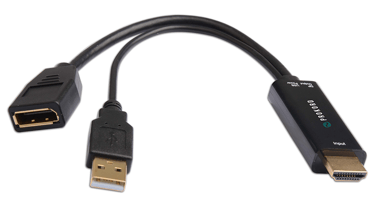 Prokord HDMI - DISPLAYPORT ADAPTER 4K HDMI-tyyppi A (vakio) DisplayPort Musta