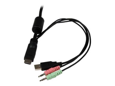 Startech 2-poorts USB HDMI-kabel KVM-switch met audio en remote switch – met USB-voeding 