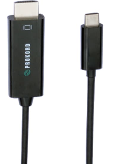 Prokord USB-C To HDMI Adapter 4k 30Hz 2m USB Type-C HDMI Musta
