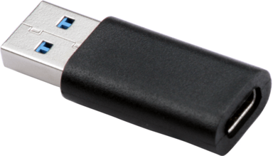 Prokord Adapter USB-C To USB A 9-pins USB type A Male 24 pin USB-C Female Zwart
