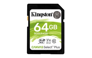 Kingston Canvas Select Plus 64GB SDXC UHS-I minneskort
