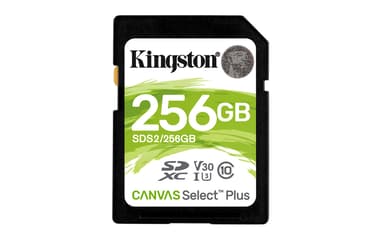 Kingston Canvas Select Plus 256GB SDXC UHS-I minneskort