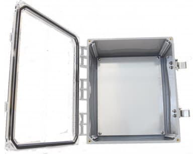 Ventev Mediabox genomskinlig dörr 30x15x35 
