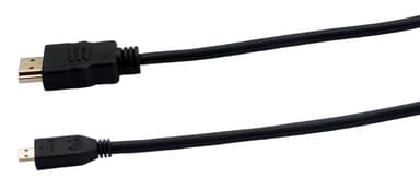 Prokord Cable HDMI - HDMI Micro 2.0m – HDMI 2.0 2m HDMI-tyyppi A (vakio) HDMI-tyyppi D (mikro) Musta