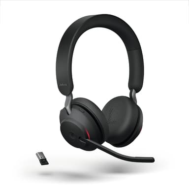 Jabra Evolve2 65 MS Stereo Kuuloke + mikrofoni USB-A Microsoft Teamsille Stereo Musta