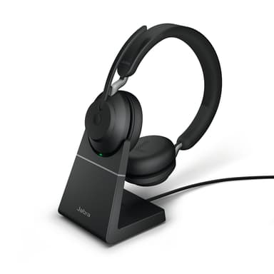 Jabra Evolve2 65 UC with Stand Kuuloke + mikrofoni USB-C Stereo Musta 