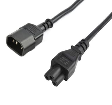 Prokord Strømkabel 2m Strøm IEC 60320 C5 Strøm IEC 60320 C14