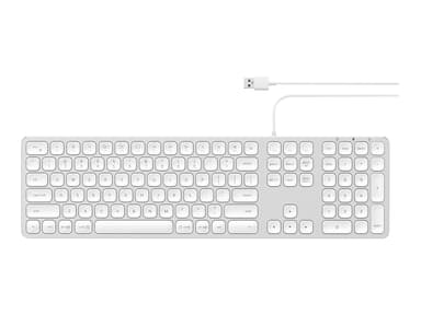 Satechi Aluminum Wired Keyboard Kabelansluten Nordisk Tangentbord