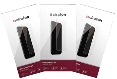 Cirafon Curved Asahi Glass 0.3mm 3-Pack iPhone 11 Pro Max iPhone Xs Max