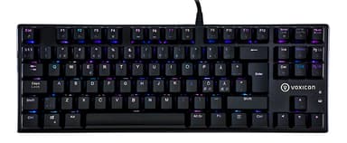 Voxicon Gaming Keyboard Gr8-10 RGB Langallinen Pohjoismaat Musta 