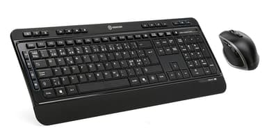 Voxicon Wireless Keyboard 290WL+DM-P20WL Nordiska länderna Sats med tangentbord och mus
