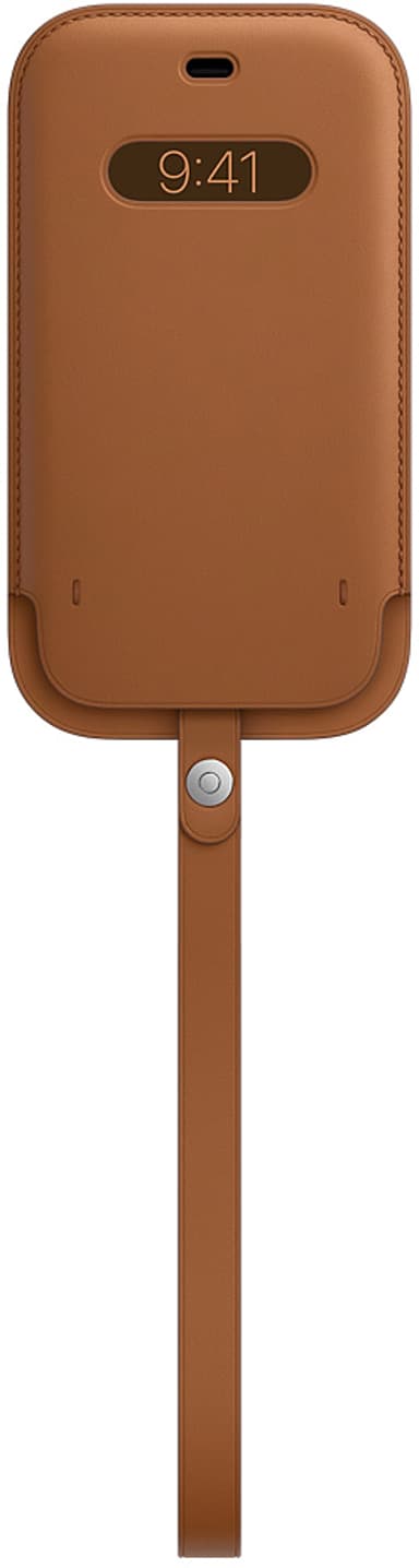 Apple Sleeve with MagSafe iPhone 12 iPhone 12 Pro Saddle brown