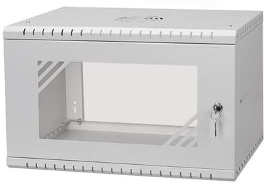 Direktronik Väggrack 19" 6U 35CM Glasdörr 
