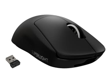 Logitech PRO X SUPERLIGHT Wireless Gaming Mouse Trådløs 25400dpi Mus Svart