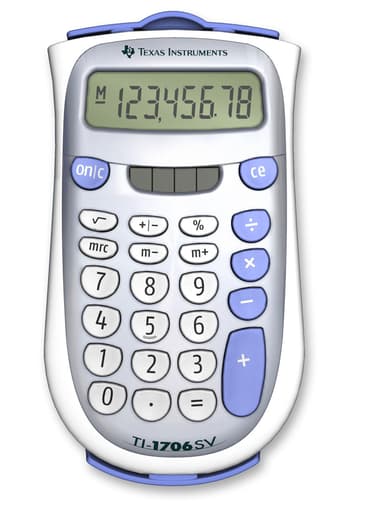 Texas Calculator Ti-1706SV Solar 