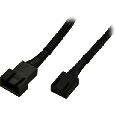 Akasa Forlengelseskabel For Viftestrømforsyning 0.3m 4-pins PWM Hunn 4-pins PWM Hann 
