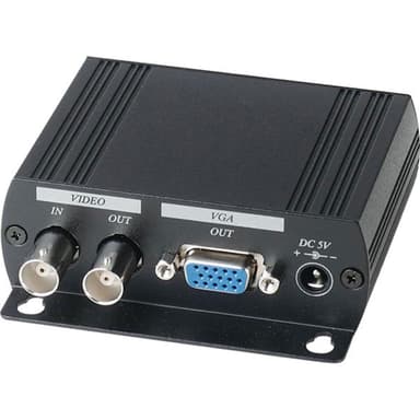 Deltaco Adapter Komposit - VGA Black 