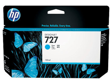 HP Blekk Cyan 727 130ml - DJ T920 