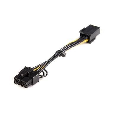 Startech PCI Express 6 pin to 8 pin Power Adapter Cable 0.155m 6-stifts PCI Express-ström Hona 8-stifts PCI Express-ström Hane