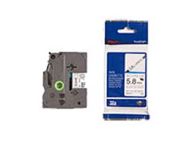 Brother Tape Krympslang HSE-211 5,8mm Svart/Vit 