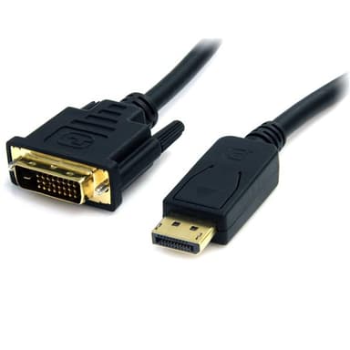Startech 6 ft DisplayPort to DVI Cable M/M 1.8m DisplayPort DVI-D Musta