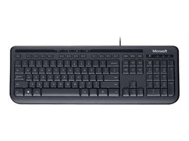 Microsoft Wired Keyboard 600 Met bekabeling VS Zwart 