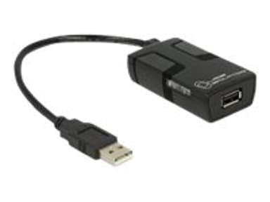 Delock USB Isolator with 5 KV Isolation 0.15m USB A USB A Musta