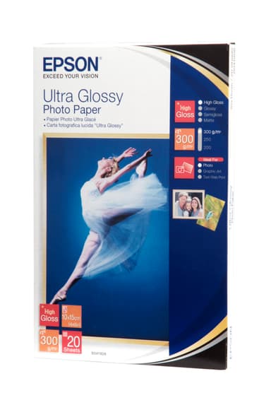 Epson Paperi Photo Ultra Glossy 10X15cm 20 arkkia 300g 