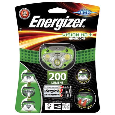 Energizer Hodelykt Vision HD 3 + 2 LED 200 lumen 