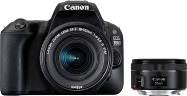 Canon EOS 200D + EF-S 18-55/3,5-5,6 IS STM + EF 50/1,8 STM 