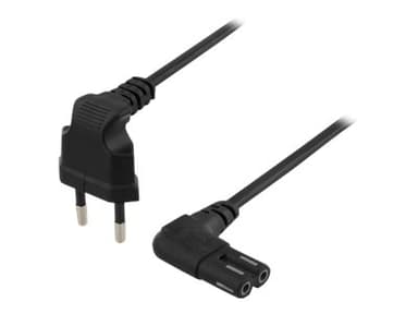 Deltaco Strömkabel 0.5m Eurokontakt (ström CEE 7/16) Hane Ström IEC 60320 C7