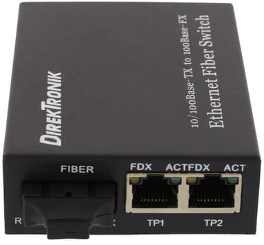 Direktronik 33-4740 Fibermedieomformer RJ-45 SC-enkeltmodus