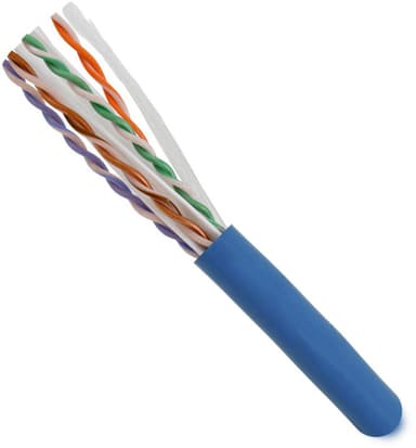 Direktronik Bulkkabel CAT 6a UTP (oskärmat tvinnat par) Blå 305m 