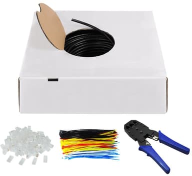 Microconnect Crimp tool and cable connectors kit Ei Ei Cat6 305m Musta