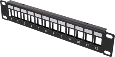 Deltaco Patchpanel 12 porte