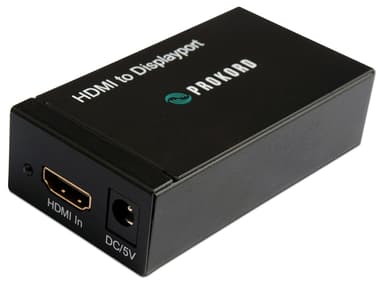 Prokord HDMI - Displayport Adapter 1920X1200p HDMI Hun DisplayPort Hun Sort