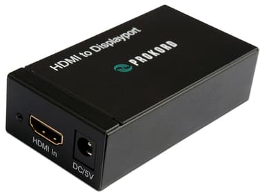 Prokord HDMI - Displayport Adapter 1920X1200p HDMI Hunn DisplayPort Hunn Svart