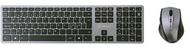 Voxicon 280 Slim Metal Wireless Nordisk Tastatur og mus-sæt 
