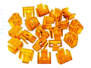 Lindy Port Blocker RJ45 Orange 20-Pack Without Key 