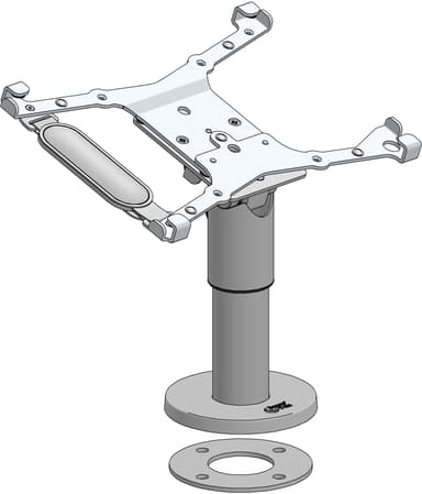 SpacePole Space Pole Ipad Frame W Quick Release On 120mm Pole 