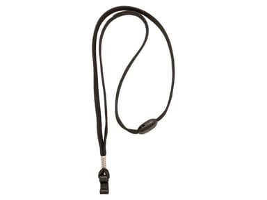 Cardkeep Lanyard Svart 9mm Med Säkerhetsknäppe Och Sportfäste 100st 