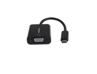 Prokord USB-C - VGA Adapter 0.15m 1920X1200@60Hz Lszh 0.15m USB Type-C VGA (D-Sub) Musta